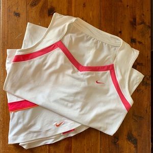 Nike Dri Fit Tennis Skirt w/Matching Top SET
